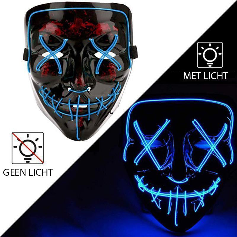 Halloween - LED lichtgevend masker