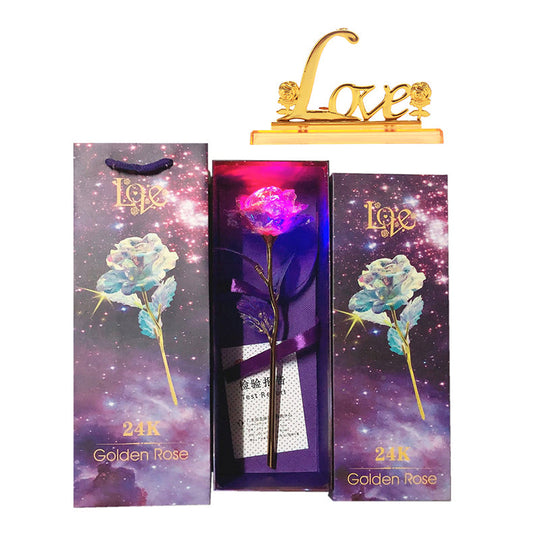 Kleurrijke Galaxy Rose met liefde
