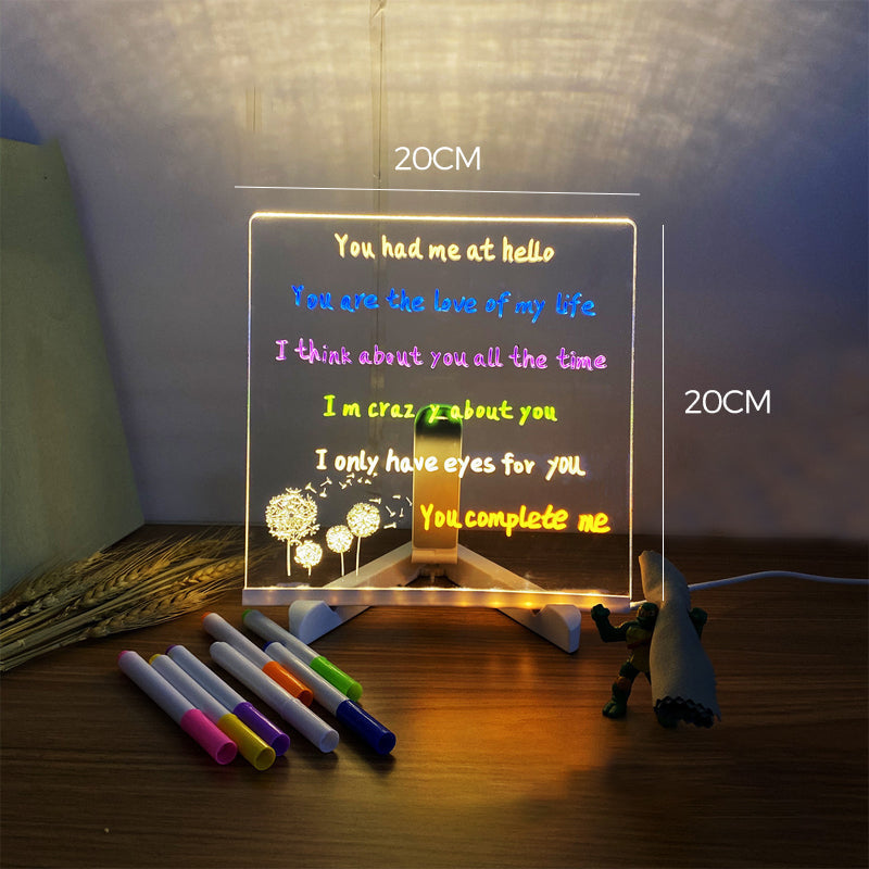 LED-notitiebord met kleuren