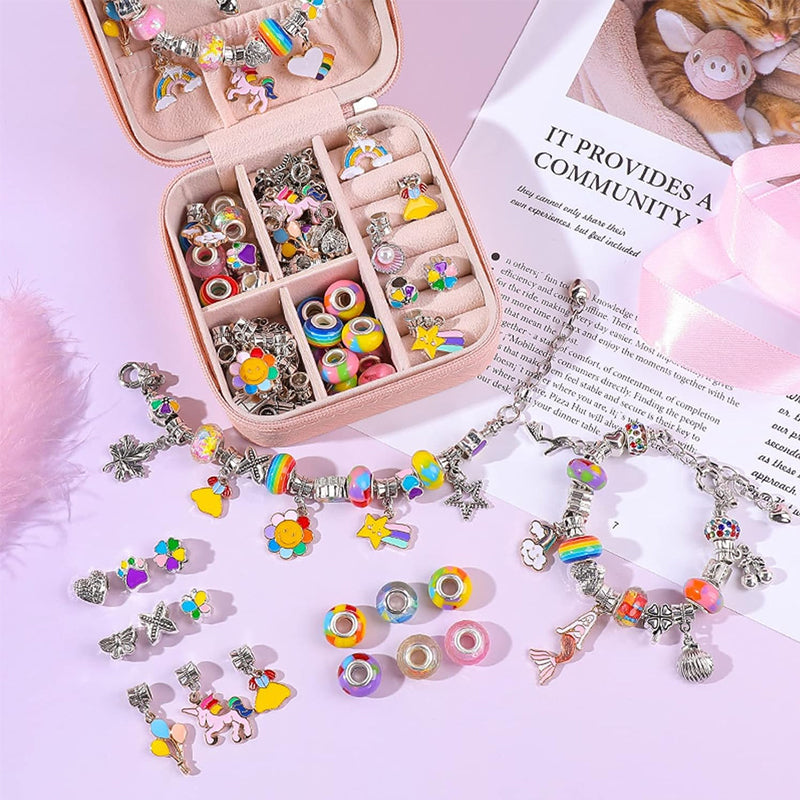 DIY handgemaakte kralenarmbandset voor kinderen