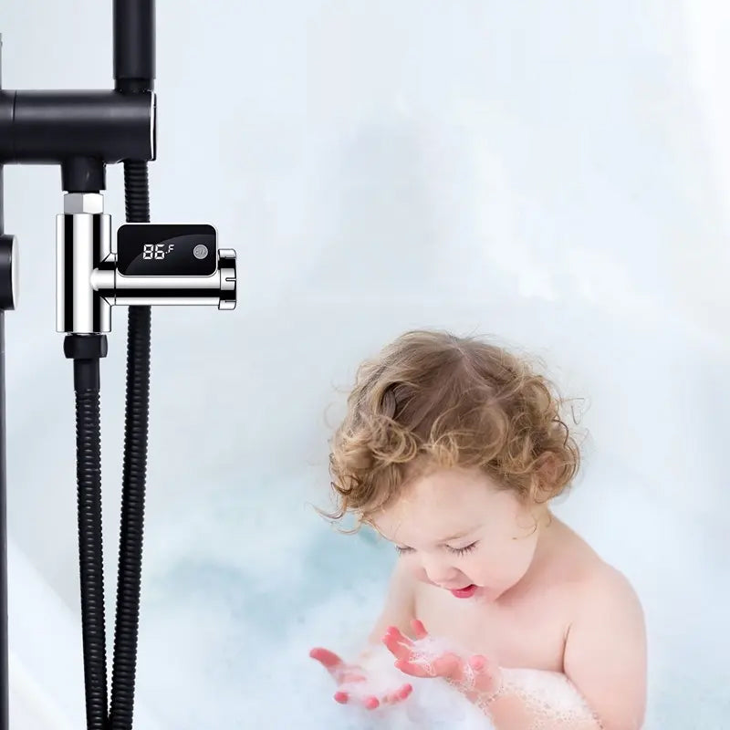 LED-watertemperatuurweergave voor douchekraan