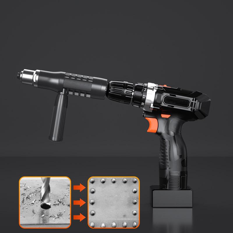 Professionele klinknagelpistooladapterset 🛠Met 4 stuks verschillende mondstukbouten