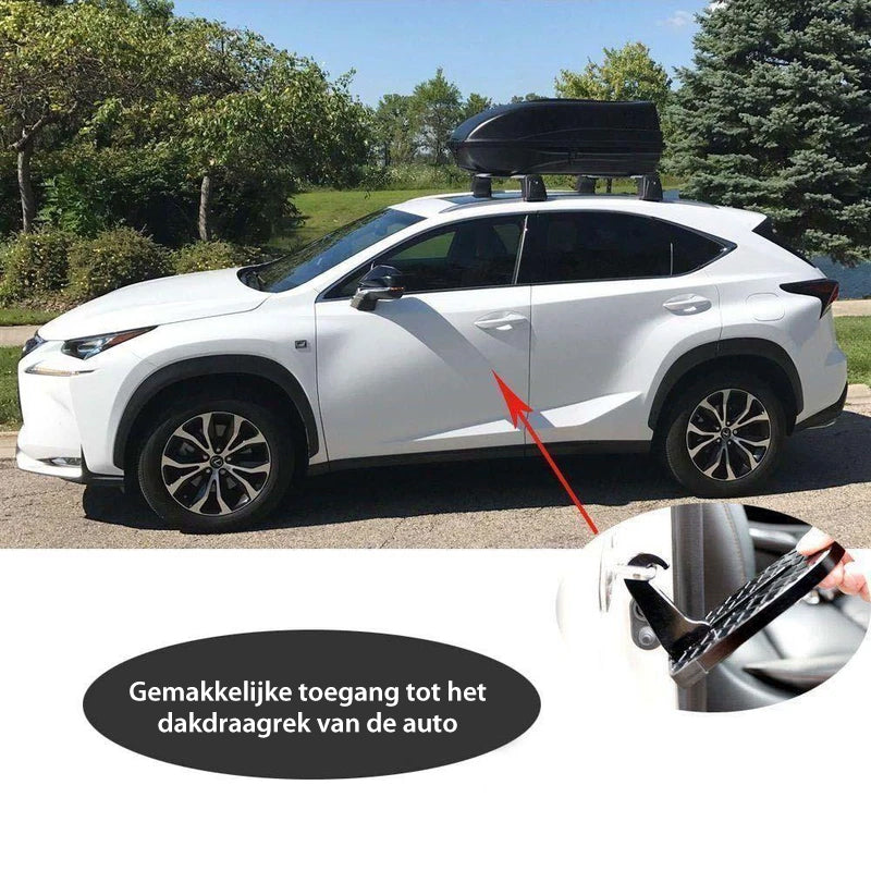 U-vormige deurklink met veiligheidshamer