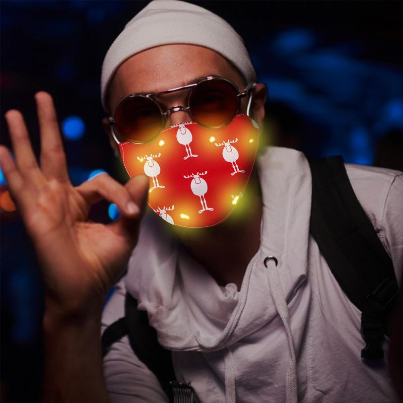 LED oplichtend kerstmasker