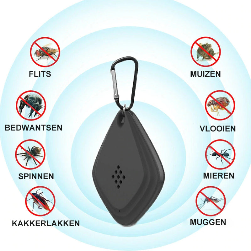 Ultrasone vlooien- en tekenverjager