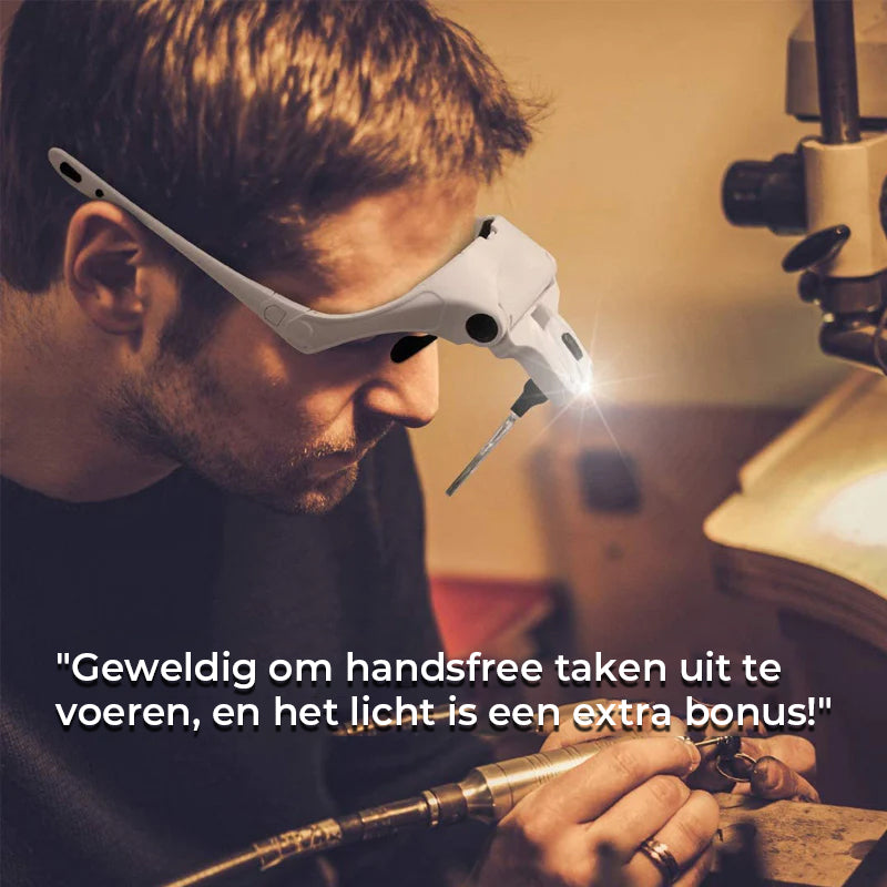 LED vergrootglas werkend glas