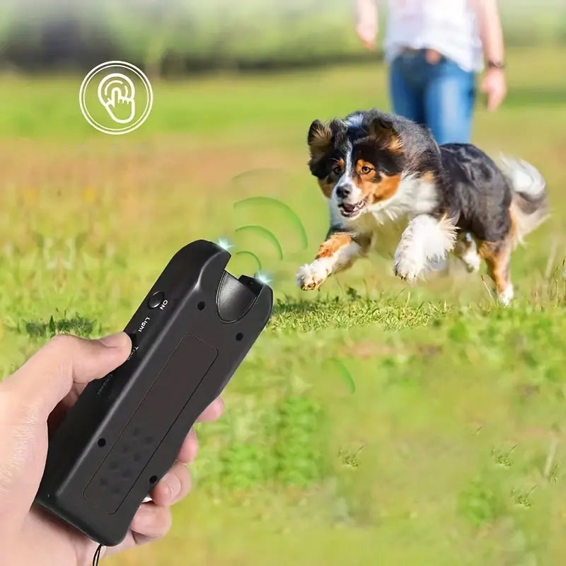 Handbediende blafcontrole Lichtgevende ultrasone dierenverjager