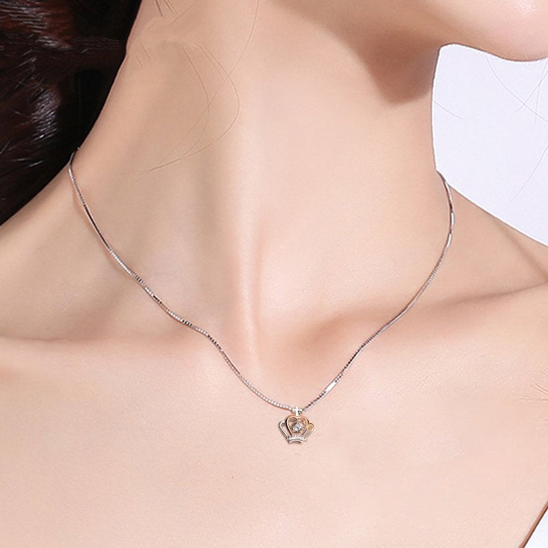 Zirkoon kroon ketting