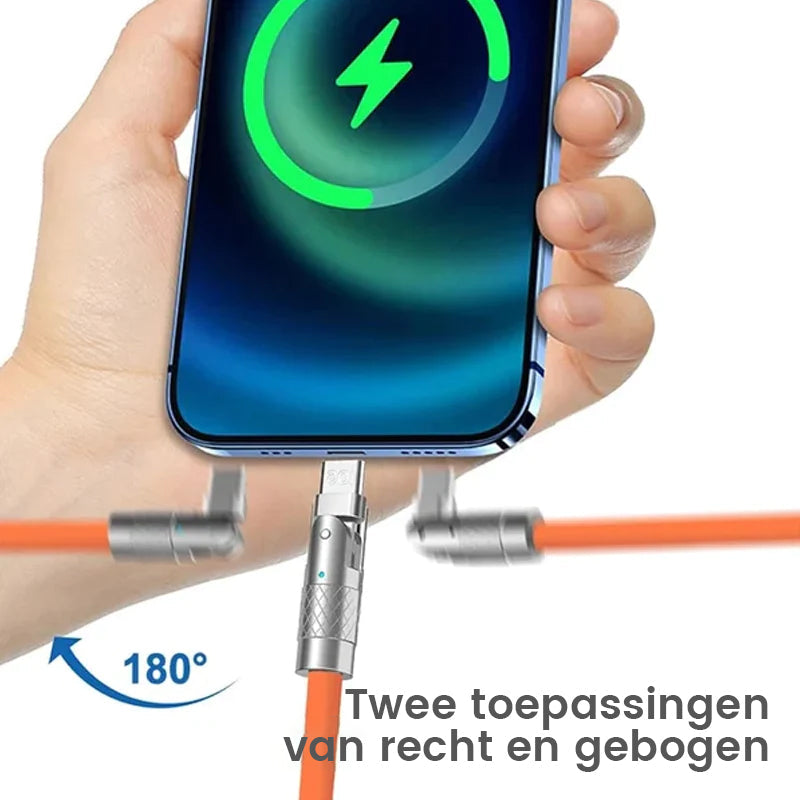 180° roterende snellaadkabel