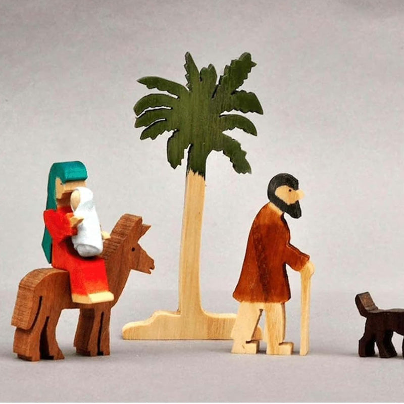 Het Kerst verhaal Unieke kerststal Houten kerststal