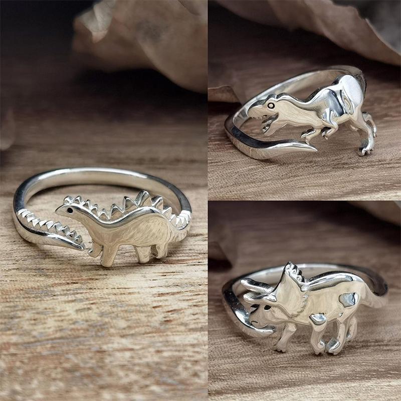 Verstelbare schattige dinosaurus ring
