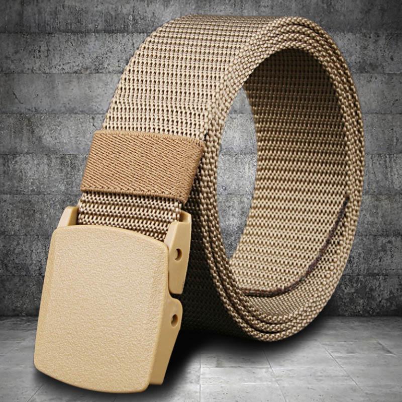 Niet-metalen niet-magnetische nylon riem met gesp