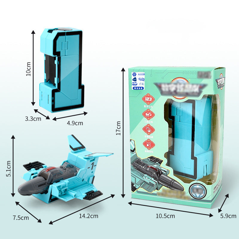 Speelgoedvervorming Nummer Transform Robot