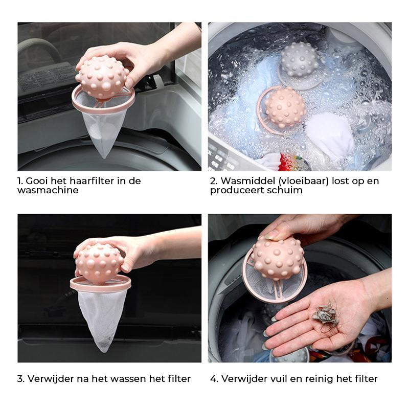 Drijvende pluishaarvanger