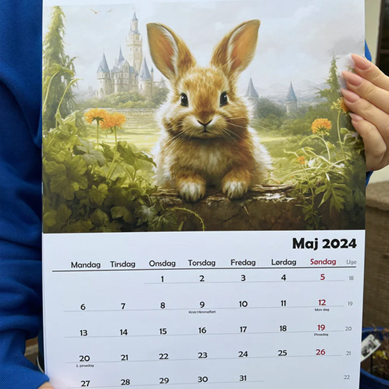 Schattige dierenkalender 2024