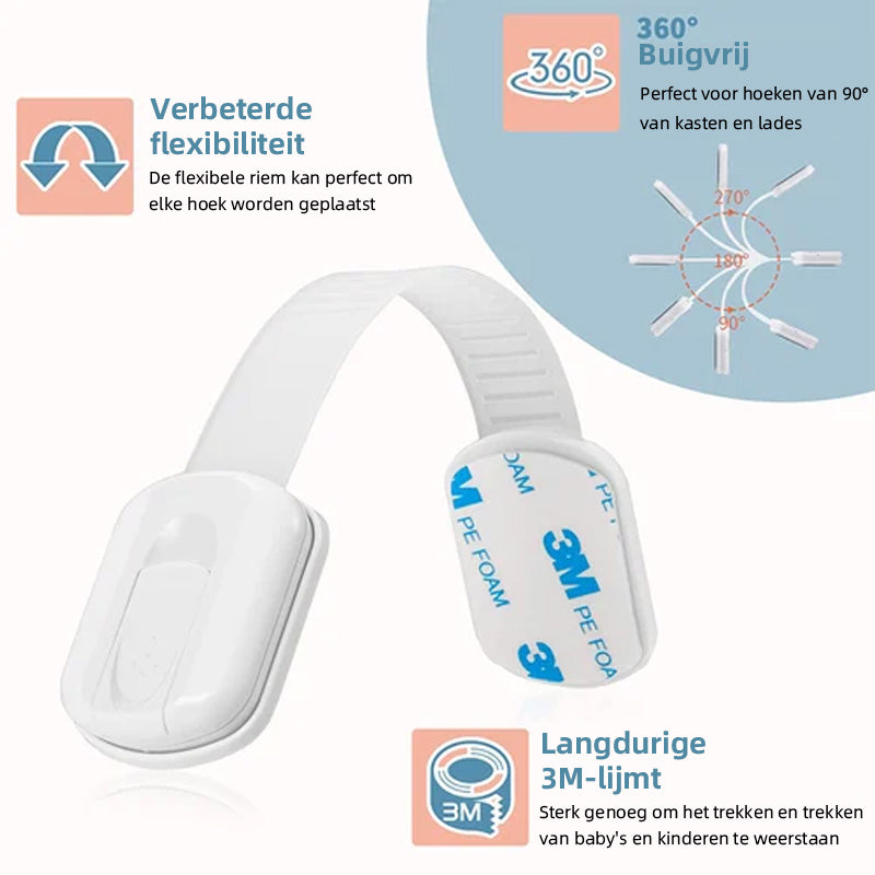 Kunststof slotriemen Veiligheidsbescherming voor baby's（6 stuks）