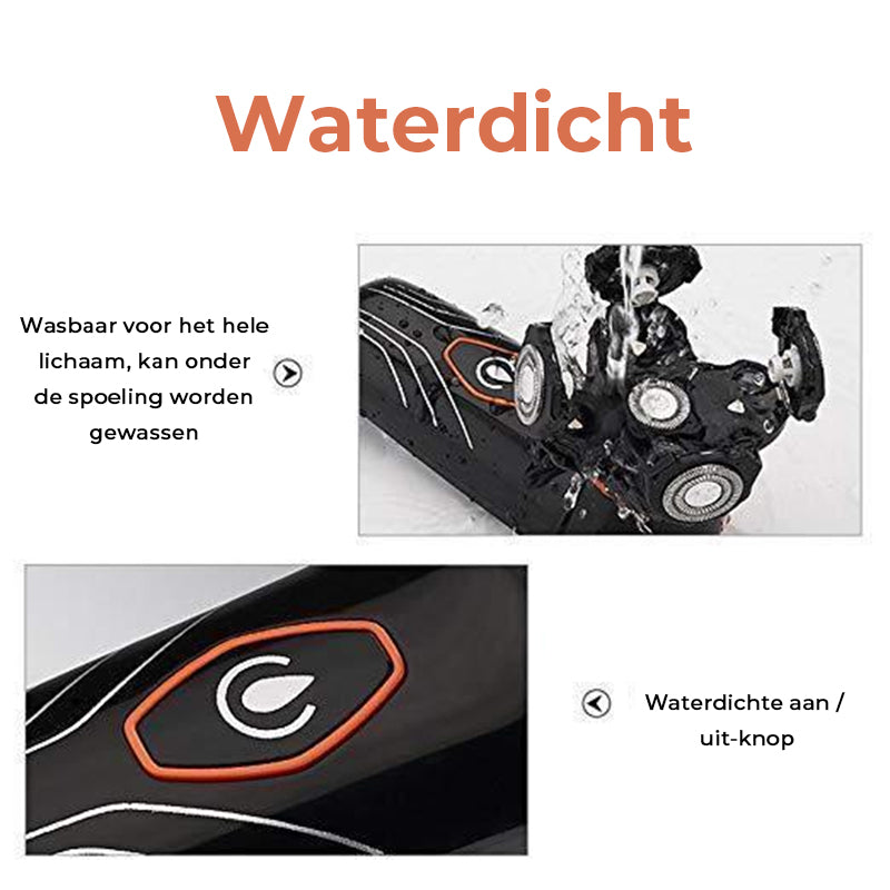 5 in 1 4D roterend scheerapparaat voor heren, oplaadbaar