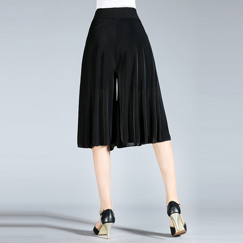 Culottes met wijde pijpen voor dames in vintage stijl