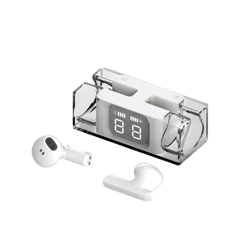 Draadloze oordopjes met transparant hoesje