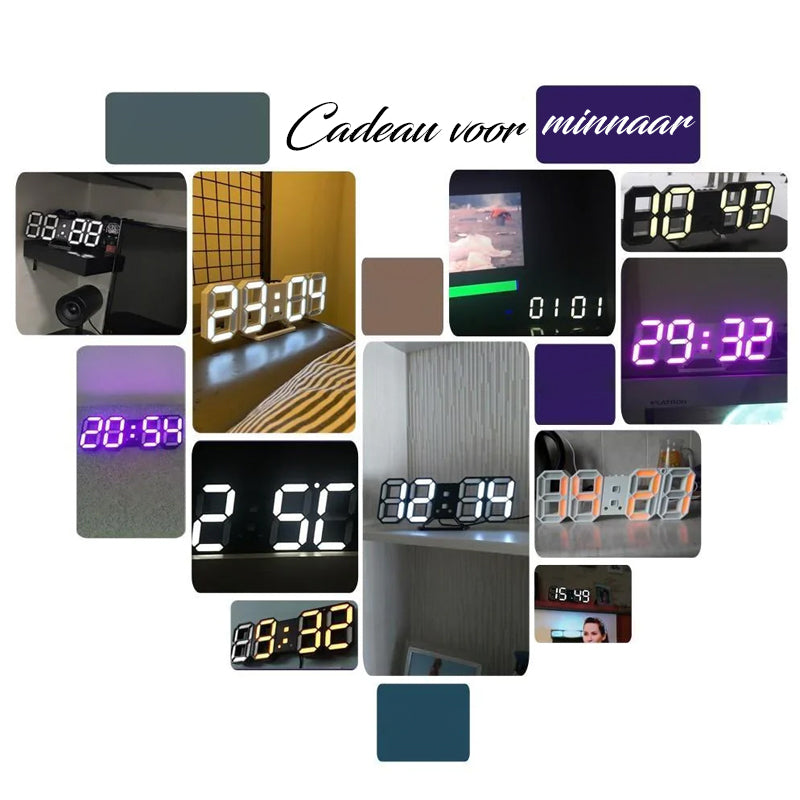 Monteerbare Led Digitale Klok