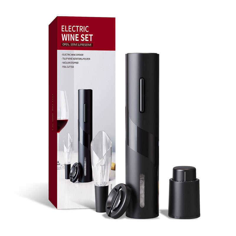Elektrische wijnfles kurkentrekker set