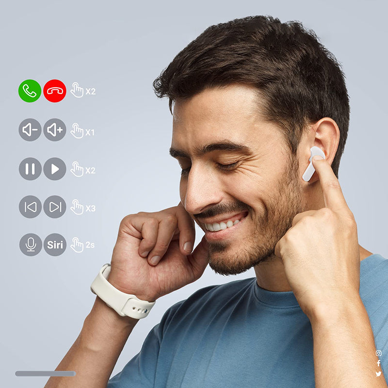 Bluetooth oordopjes met ENC Noise Cancelling