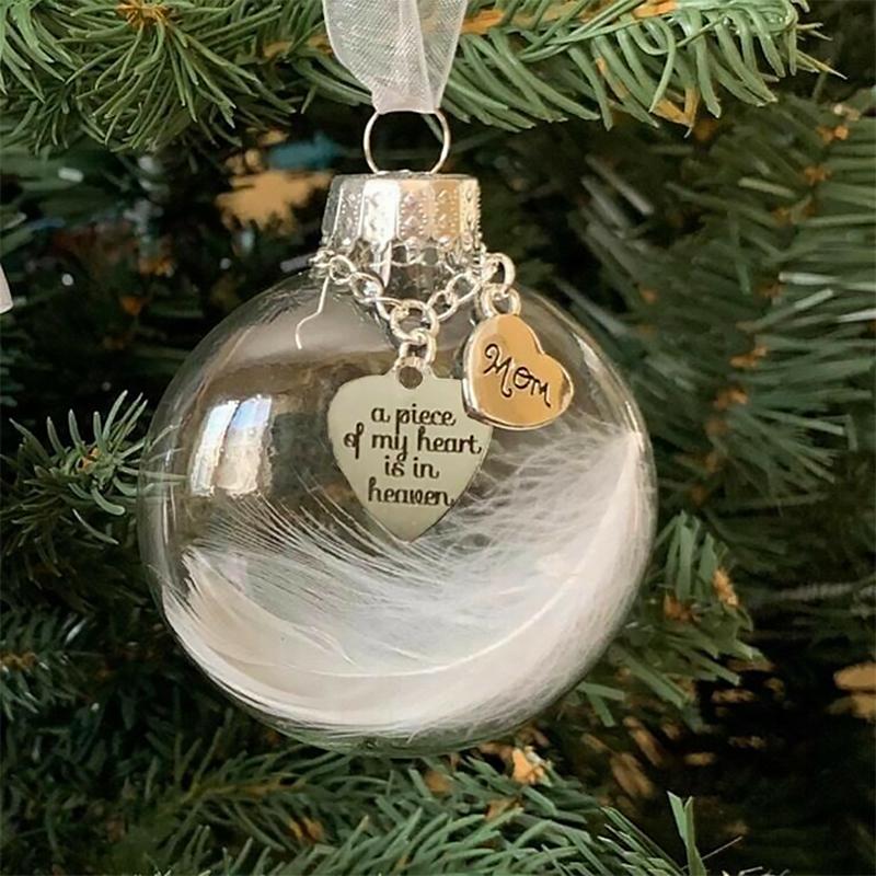 Kerst veer bal ornamenten
