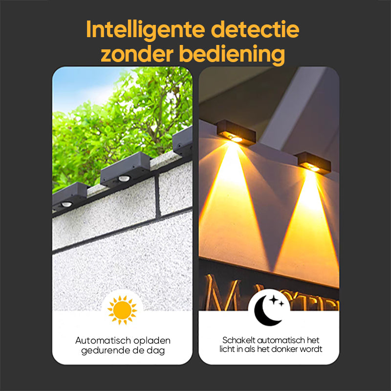 Super heldere zonne-wandlamp