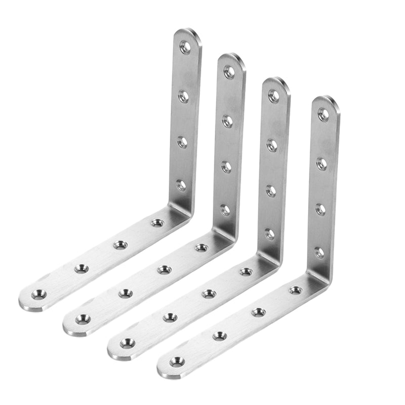 4-pack roestvrijstalen hoekbeugels