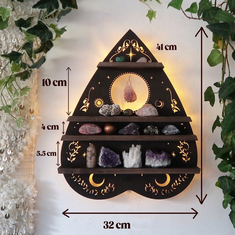 Luna Moth Plank met lamp