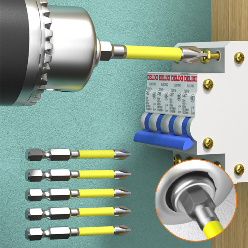 Kruis- en sleuf schroevendraaier bits voor elektriciens