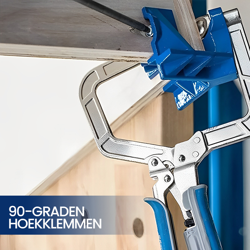 Houtbewerkingsgereedschap - Metalen haakse clip van 90 graden