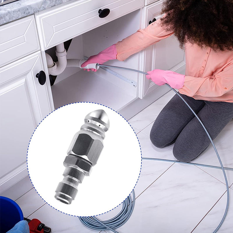 Krachtig pijpreinigings- en ontstoppingsmondstuk