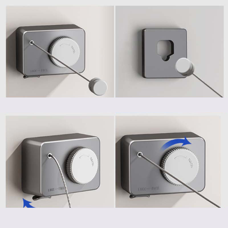 Onzichtbare intrekbare waslijn