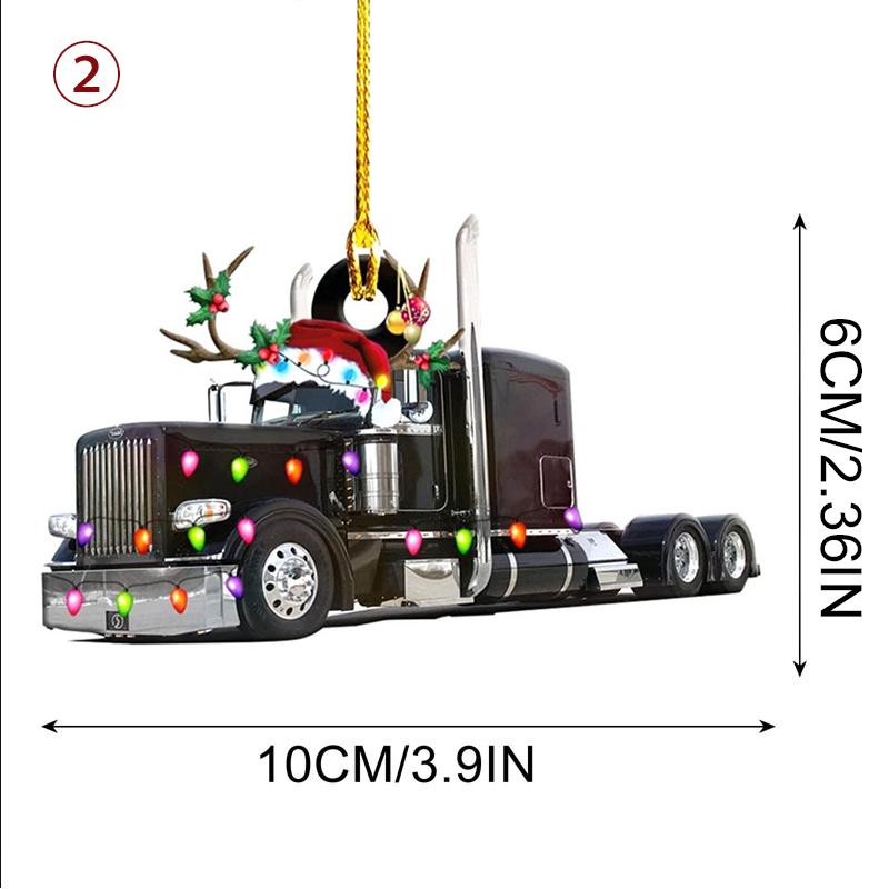 Auto-Boot-Kerstijzer Ornament