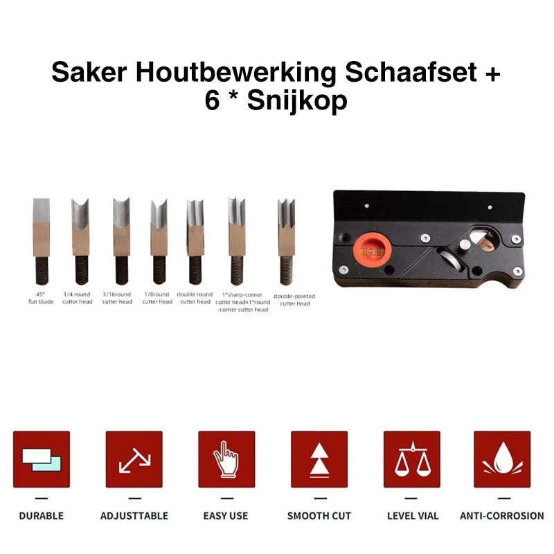 Saker® Houtbewerking Schaafset