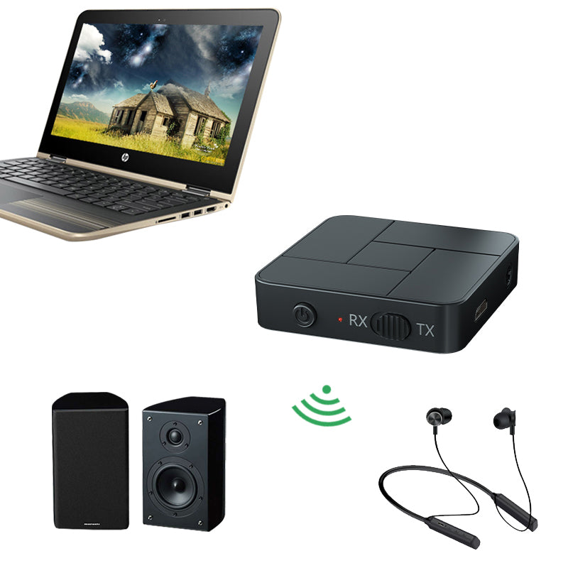 Bluetooth 5.0-audiozender en -ontvanger