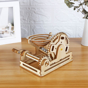 3D houten mechanisch raadsel 4 soorten van Marmer Modelassemblage