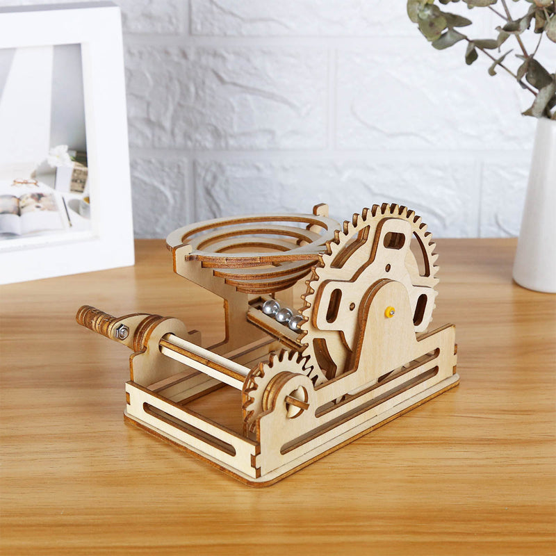 3D houten mechanisch raadsel 4 soorten van Marmer Modelassemblage