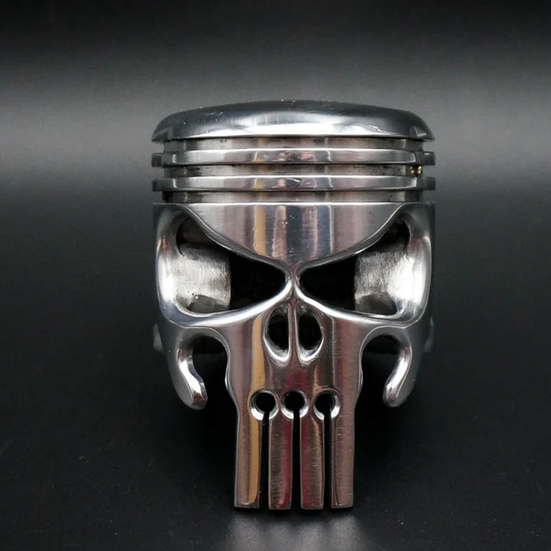 Piston Art Skull Sleutelhanger