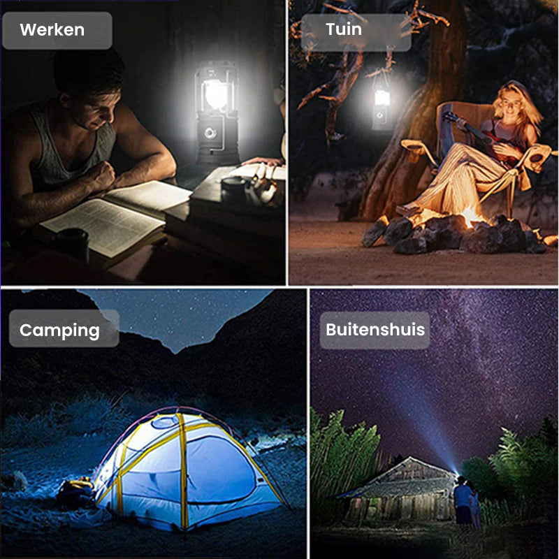Producten LED-kampeerlamp voor buiten met ventilator