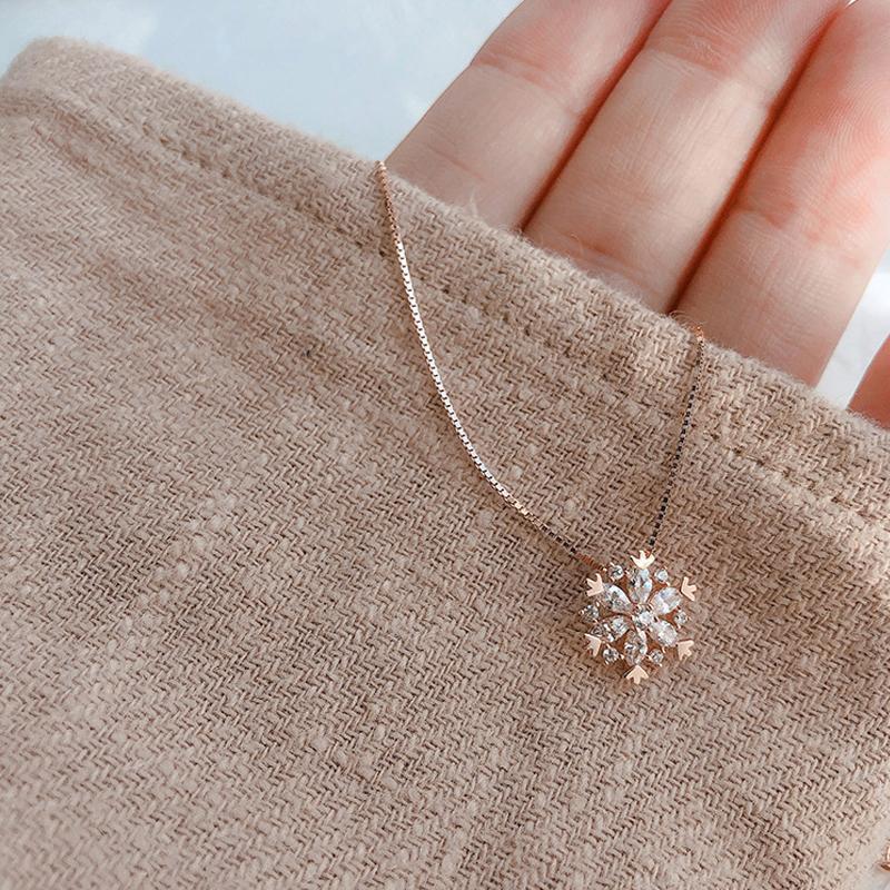 Glimmende Sneeuwvlok Ketting