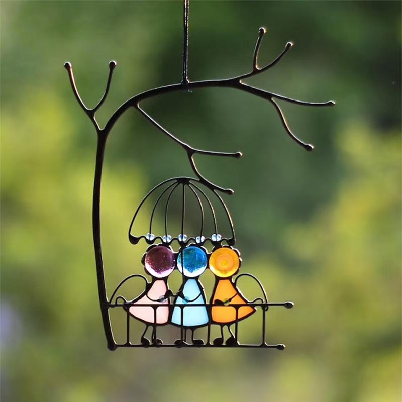 Suncatcher Gebrandschilderd Glas Kunst Raam Hangers