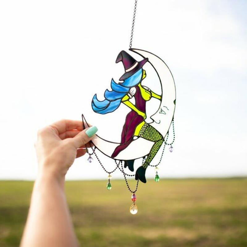 Heks boven de maanlichtdecoratie