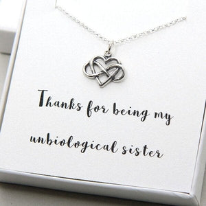 Love Bow Unbiologische Zuster Ketting Beste Vriend Ketting