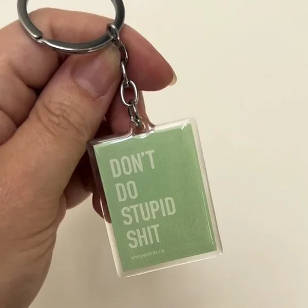 Al deze sleutelhangers vertegenwoordigen onze "beleefde" sleutelhangers