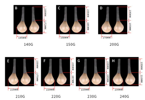 Zelfklevende siliconen bh (1 paar)