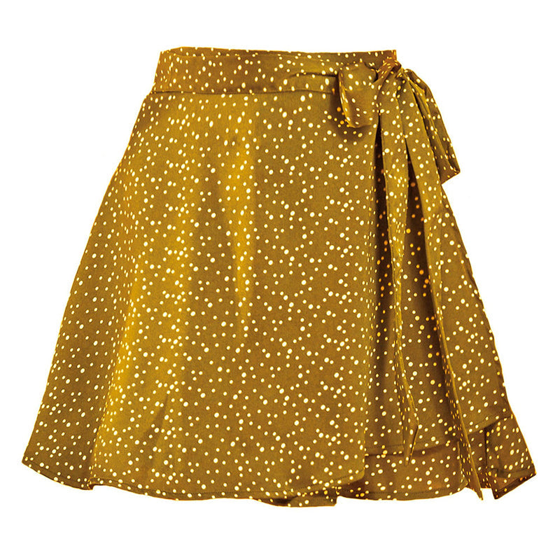 Chiffon satijnen wikkelrok