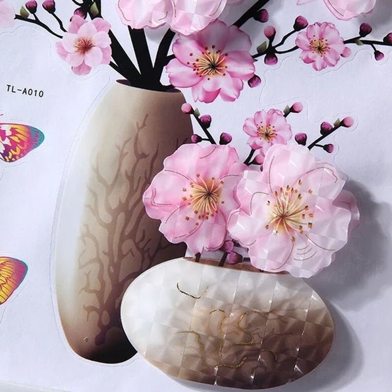 DIY plantenvaas 3D stereo stickers