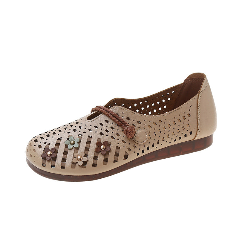 Holle damesschoenen met ronde neus